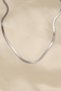 316L Steel Silver Color 45 cm Italian Chain Model Women's Necklace - 2