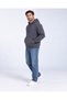 3 Thread Men's Hooded Kangaroo Pocket Sweat Soft Puff Fabric Sweatshirt - 4