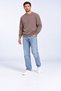 3 Thread Men's Crew Neck / 0 Neck Sweatshirt Soft Puff Fabric Sweatshirt Cotton - 5