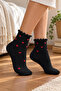4 Pairs of Bamboo Seamless Lettuce Elastic Heart Women's Socks - 2