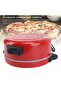 1800W Red Electric Countertop Pizza Maker - 4