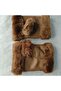 Unisex Full Sheepskin Lambskin Gloves, Leather Gloves with Fur Inside, Fingerless Leather Gloves - 5