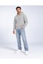 3 Thread Men's Hooded Kangaroo Pocket Sweat Soft Puff Fabric Sweatshirt - 3