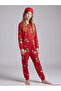 Lcw Kids Red Patterned Girls' Sleeping Bag with Nevavm Difference - 2