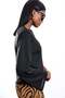 Black Padded Long Sleeve T-Shirt 0216 - 5