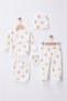 Minoti 100% Cotton 5-Piece Hospital-Issued Newborn Baby Set - 4