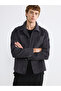Esvab • Modern & Distinctive Standard Fit Long Sleeve Velvet Men's Shirt Jacket - 2