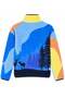 Blue Patterned Fleece Jacket 23215 - 5