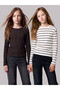 Esvab • Modern & Distinctive Ribbed Girls' T-Shirt 2-Pack - 2