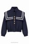 Sailor Collar Jacket Navy Blue