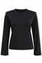 Black Padded Long Sleeve T-Shirt 0216