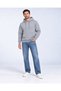 3 Thread Men's Hooded Kangaroo Pocket Sweat Soft Puff Fabric Sweatshirt - 3