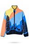 Blue Patterned Fleece Jacket 23215