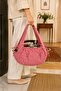 Adjustable Drawstring Picnic Cookware and Pressure Cooker Carrying Bag, Double Layer Red Gingham - 3