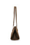 Baguette Form Suede Leather Stella Women's Shoulder Bag with Metal Accessories Khaki - 3