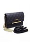 381 Women's Monogram Printed Gold Metal Detailed Cross Strap Wallet Bag Portfolio - 3