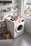 Clothes Dryer Top Organizer Mat Liquid-Proof Cover Laundry Caddy - 2