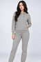 Women's 3 Thread Sweatshirt Set with Hood (Soft Puff Fabric) Cotton Women Sweatshirt Set with Hood