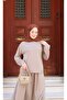 Shoulder Drop Detailed Skirted Suit - 3