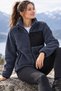 Women's Oversize Lamb Welsoft Warm Plush Fleece Jacket with 3 Pockets and Full Zipper in Full Size - 2