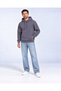 3 Thread Men's Cut Pocket Design Hooded Sweatshirt Soft Puff Fabric Hooded Sweatshirt Cotton - 2