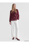 Tie-Back Roba Collar Polka Dot Ruffle Blouse for Style Enthusiasts from Uzg Store - 3