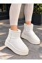 Women's Thick Poly Sole Boots with Fur Inside and Suede Look - 3