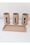 Modern Desktop Cutlery Organizer Spoon Holder 3-Compartment Minimalist Stand - 5