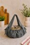 Adjustable Drawstring Picnic Cookware and Pressure Cooker Carrying Bag, Double Layer Red Gingham - 2