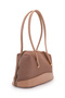Baguette Form Suede Leather Martina Women's Shoulder Bag Beige - 2