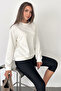 Women's Basic Soft Crew Neck Sweatshirt - 5