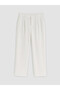 Vizyon New Season Ecru Relax Fit Men's Pleated Trousers