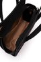 Geometric Shape Suede Leather Moscow Women's Crossbody Bag Black - 3