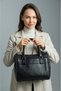 Genuine Leather Cylinder Handbag Suitable for Daily Use, Women's Messenger Bag with Shoulder and Crossbody Straps - 6