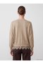 Rmz Gi̇yi̇m Farkiyla Zero Roba Collar Lace Detailed Women's Knitwear Sweater - 5