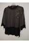 1st quality knitwear, shiny, three-quarter sleeve, relaxed fit, cotton sweater - 5