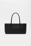 Zoe Knitted Patterned Black Women's Hand and Shoulder Bag