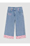 Hello Kitty Embroidered Wide-Leg Girls' Jeans for Style Seekers from Uzg Store
