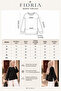 Women's White Modal Fabric Slit Detailed Crew Neck Oversize Hijab Tunic - 5