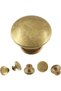 8Pcs Antique Brass Kitchen Cabinet Knobs Handle Pulls, 30mm Vintage Round Drawer Knob Pulls for Dres - 7