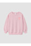 Floral Embroidered Girls' Thick Sweatshirt for Style Enthusiasts from Uzg Store