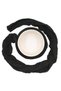 Flat Tepeli Sarık - Black Fabric - White Skullcap - Cross Wrap - Dome - 7 Meters (with Taylasan) - 4