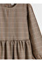 Zero Roba Collar Checkered Embroidered Girl's Dress from Uzg Store for Style Enthusiasts - 3