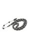 Systematic Capsule Cut Daily Size Gray Powder Amber Prayer Beads - 4