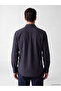 Standard Fit Checked Embroidered Gabardine Men's Shirt from Uzg Store for Style Enthusiasts - 3