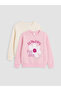Rmz Gi̇yi̇m Farkiyla Printed Girls' Thick Sweatshirt 2-Pack