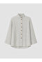 Rmz Gi̇yi̇m Farkiyla Dik Roba Collar Modal Blended Women's Shirt - 2