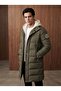 Men's Hooded Detachable Long down Coat