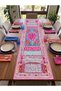 Colorful Bohemian Ethnic Patterned Runner |   Bohemian, Ethnic, and Tropical Series |   40X140 cm |   Raschel Fabric Runner - 3