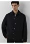 M0110883 Wool Blend Short Coat Jacket Men's Coat Black - 2